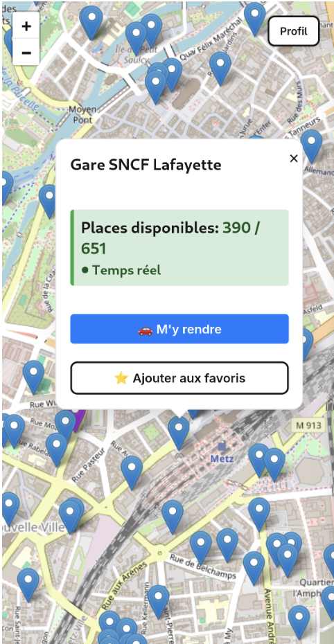 Écran Carte